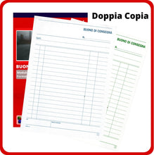 Cargar imagen en el visor de la galería, LogicaShop® Blocchi Buoni di Consegna Moduli in Duplice Copia, Blocchetti Autoricalcanti, Libretto Ricevute Ufficio 2 Copie Formato A5-21x15cm
