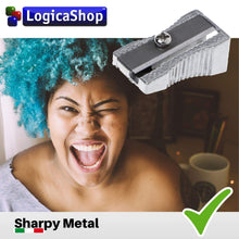 Carica l&#39;immagine nel visualizzatore di Gallery, LogicaShop Sharpy Metal Set Temperini Piccoli in Metallo 1 Foro e Lama in Acciaio (5)
