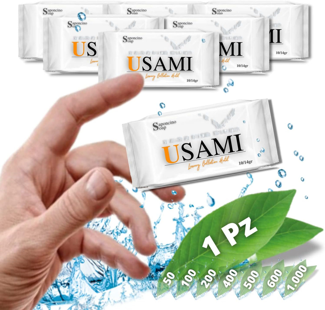 LogicaShop USAMI Saponette Hotel Monouso B&b Alberghi, Piccole Monodose, Kit Cortesia Bagno