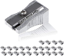 Carica l&#39;immagine nel visualizzatore di Gallery, LogicaShop Sharpy Metal Temperino Piccolo Classico Alluminio e Acciaio - Temperamatite metallo 1 foro Per Matite Kawai, Bambini Scuola e Trucco Matita Occhi
