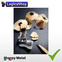Carica l&#39;immagine nel visualizzatore di Gallery, LogicaShop Sharpy Metal Set Temperini Piccoli in Metallo 1 Foro e Lama in Acciaio (5)
