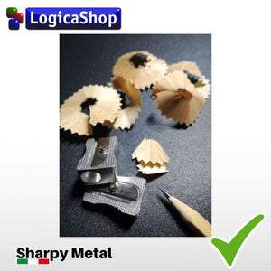 LogicaShop Sharpy Metal Set Temperini Piccoli in Metallo 1 Foro e Lama in Acciaio (5)