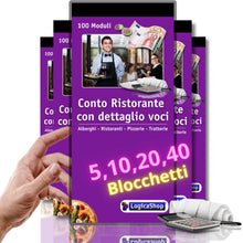 Cargar imagen en el visor de la galería, LogicaShop Conto Ordini Ristorante con Dettaglio Voci - Ricevuta Pagamento Pizzeria Trattoria (40)
