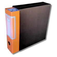 Cargar imagen en el visor de la galería, LogicaShop UBOX 1 RACCOGLITORE AD ANELLI A4 CON CUSTODIA – CLASSIFICATORI FALDONI DOCUMENTI ARCHIVIO UFFICIO – DOX REGISTRATORI A LEVA (Dorso 8, Commerciale 32cm, 9 Colori)
