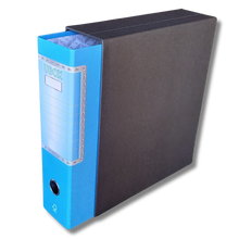 Cargar imagen en el visor de la galería, LogicaShop UBOX 1 RACCOGLITORE AD ANELLI A4 CON CUSTODIA – CLASSIFICATORI FALDONI DOCUMENTI ARCHIVIO UFFICIO – DOX REGISTRATORI A LEVA (Dorso 8, Commerciale 32cm, 9 Colori)
