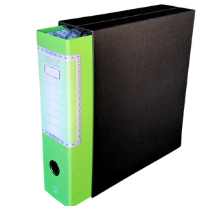 LogicaShop UBOX 1 RACCOGLITORE AD ANELLI A4 CON CUSTODIA – CLASSIFICATORI FALDONI DOCUMENTI ARCHIVIO UFFICIO – DOX REGISTRATORI A LEVA (Dorso 8, Protocollo 35cm, 9 Colori)