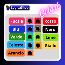 Cargar imagen en el visor de la galería, LogicaShop ® UBOX SET 6 RACCOGLITORI AD ANELLI A4 CON CUSTODIA – CLASSIFICATORI FALDONI DOCUMENTI ARCHIVIO UFFICIO – DOX REGISTRATORI A LEVA (Dorso 8, Commerciale 32cm, 9 Colori)
