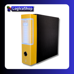 LogicaShop ® UBOX SET 3 A4-RINGBINDER MIT ETUI – AKTENORDNER, BÜROARCHIV – DOX-HEBELREKORDER (Rücken 8, Protokoll 35 cm, 9 Farben)