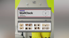 Carica e avvia il video nel visualizzatore di galleria, LogicaShop WallClock Orologio da Parete Grande con Numeri e Lancette Adesivi Fai da te, Silenzioso e Facile da Montare, Diametro 60-130 cm, Design Moderno 3D, Casa e Ufficio
